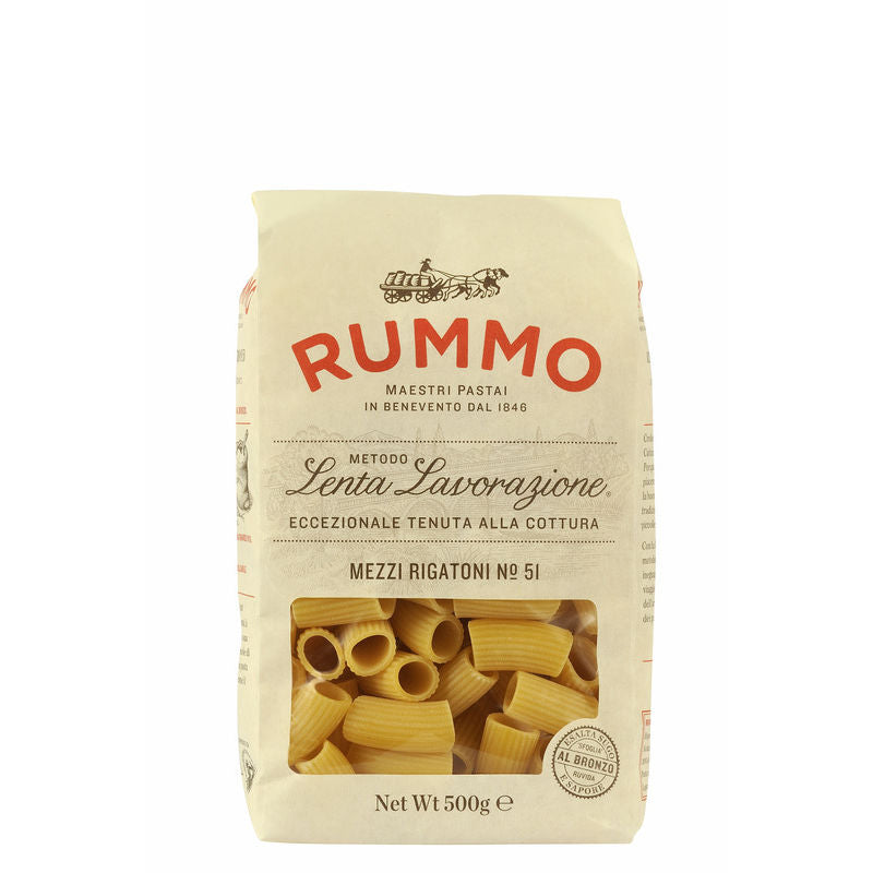 Rummo Pâtes Mezzi Rigaroni n°51 500g Rummo Pâtes Mezzi Rigaroni n°51 500g