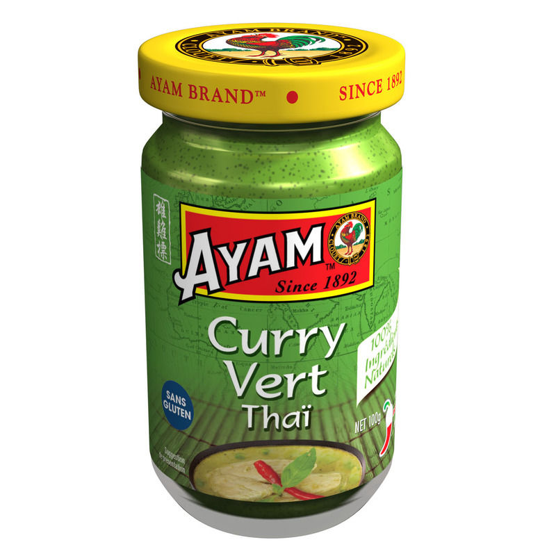 Ayam Thaïlande Pâte de Curry Vert 100g Ayam Thaïlande Pâte de Curry Vert 100g