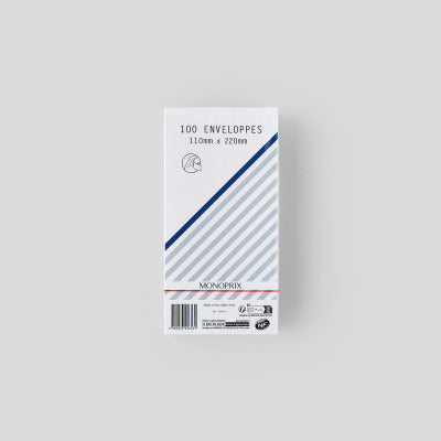 Monoprix Enveloppes 110X220 x100 Monoprix Enveloppes 110X220 x100