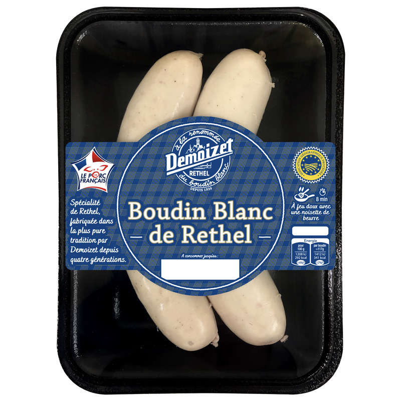 Demoizet Boudin Blanc De Rethel 230g Demoizet Boudin Blanc De Rethel 230g