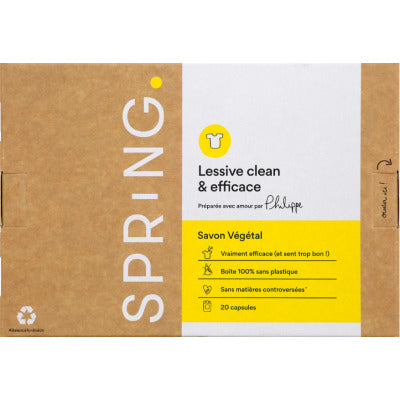 Spring Capsules de Lessive Savon Végétal x20 Spring Capsules de Lessive Savon Végétal x20
