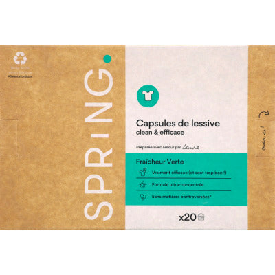 Spring Capsule Lessive Fraîcheur Verte x20 Spring Capsule Lessive Fraîcheur Verte x20
