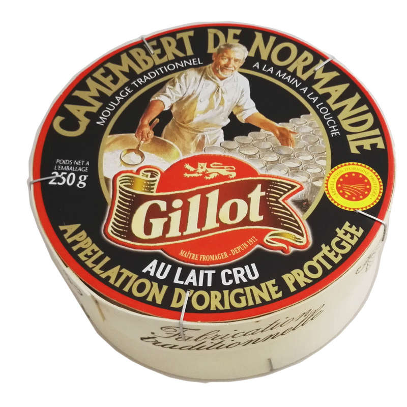 Gillot Camembert De Normandie Aop Au Lait Cru 250g Gillot Camembert De Normandie Aop Au Lait Cru 250g