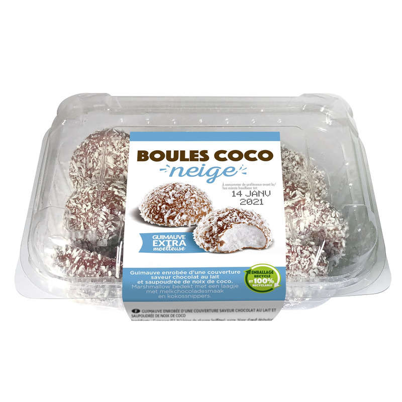 Lightbody Europe Boules Coco Neige Guimauve Extra Moelleuse 135g Lightbody Europe Boules Coco Neige Guimauve Extra Moelleuse 135g