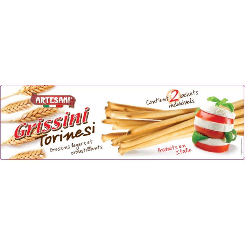 Florelli Gressins Torinesi Classique Sans Huile de Palme 125g Florelli Gressins Torinesi Classique Sans Huile de Palme 125g