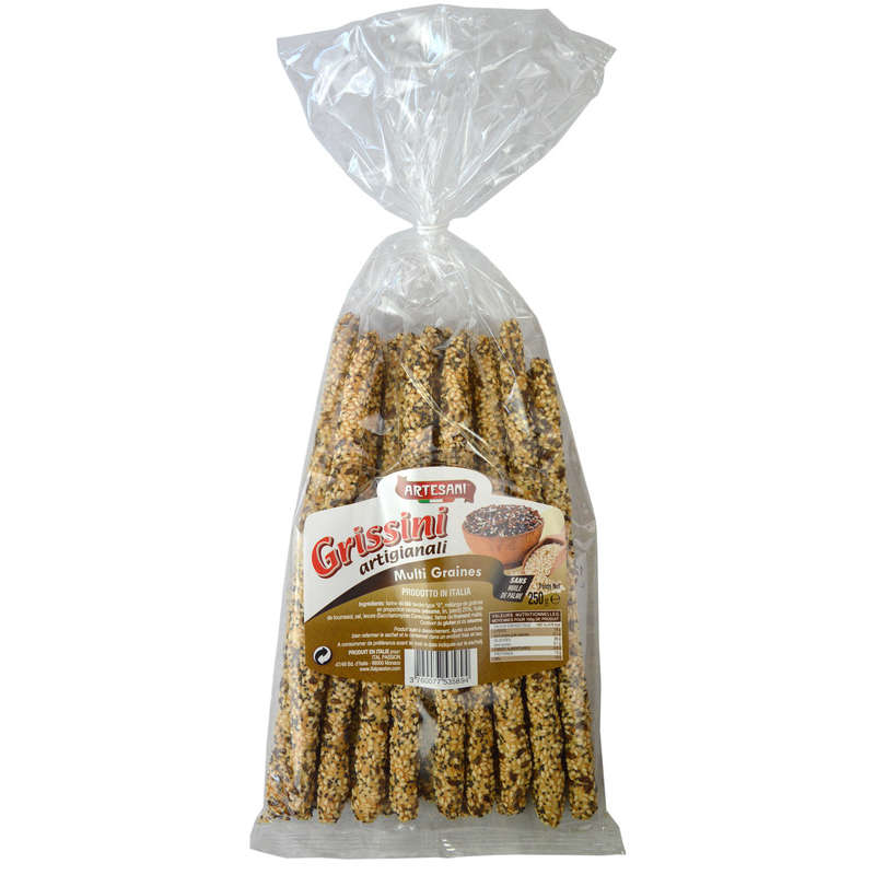 Florelli Gressins Artisanal multigraines 250g Florelli Gressins artisanal multigraines 250g