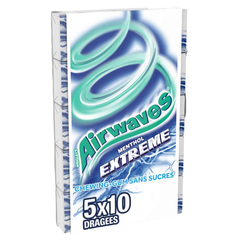 Airwaves Menthol Extreme & Eucalyptus 5X10 Dragées 70g Airwaves Menthol Extreme & Eucalyptus 5X10 Dragées 70g