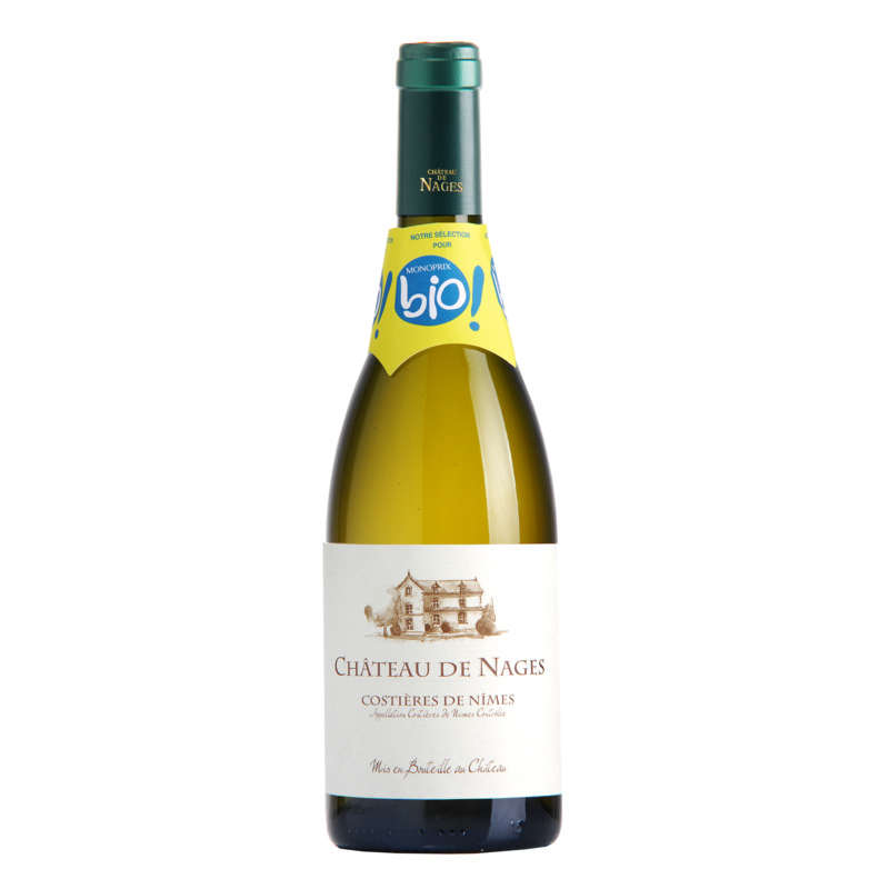 Château de Nages blanc Costières de Nîmes AOP bio 75cl Château de Nages blanc Costières de Nîmes AOP bio 75cl