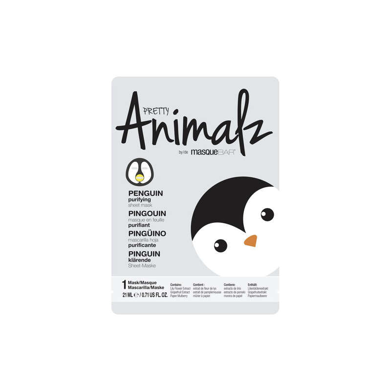 Masque Bar Masque En Feuille Pingouin Purifiant- Pretty Animalz 21ml Masque Bar Masque En Feuille Pingouin Purifiant- Pretty Animalz 21ml