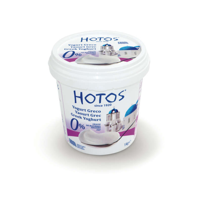 Hotos yaourt grec 0% de matière grasse 1kg Hotos yaourt grec 0% de matière grasse 1kg