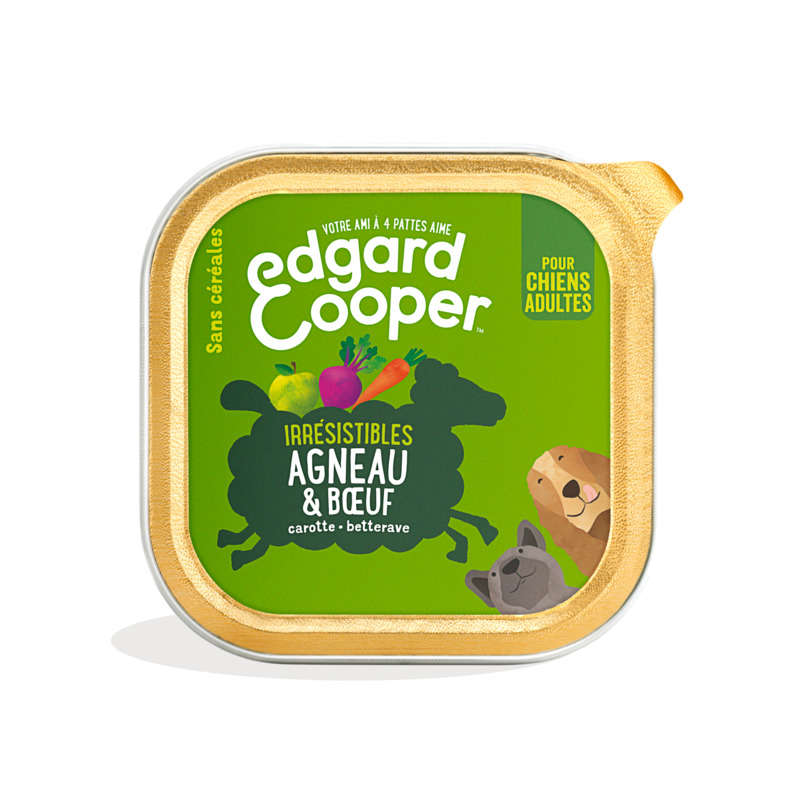 Edgard & Cooper Pâté pour chien adulte Agneau et Boeuf100 g Edgard & Cooper Pâté pour chien adulte Agneau et Boeuf100 g