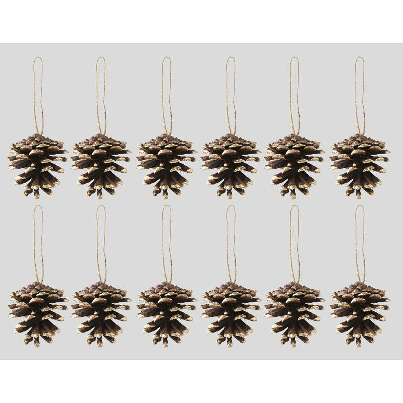 Décoration sapin 12 pomme de pin Décoration sapin 12 pomme de pin