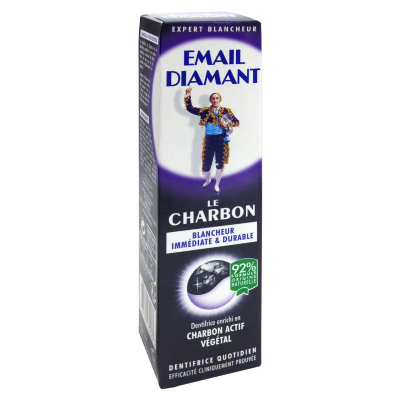 Email Diamant Le Charbon Dentifrice Blancheur Immédiate & Durable 75Ml Email Diamant Le Charbon Dentifrice Blancheur Immédiate & Durable 75Ml