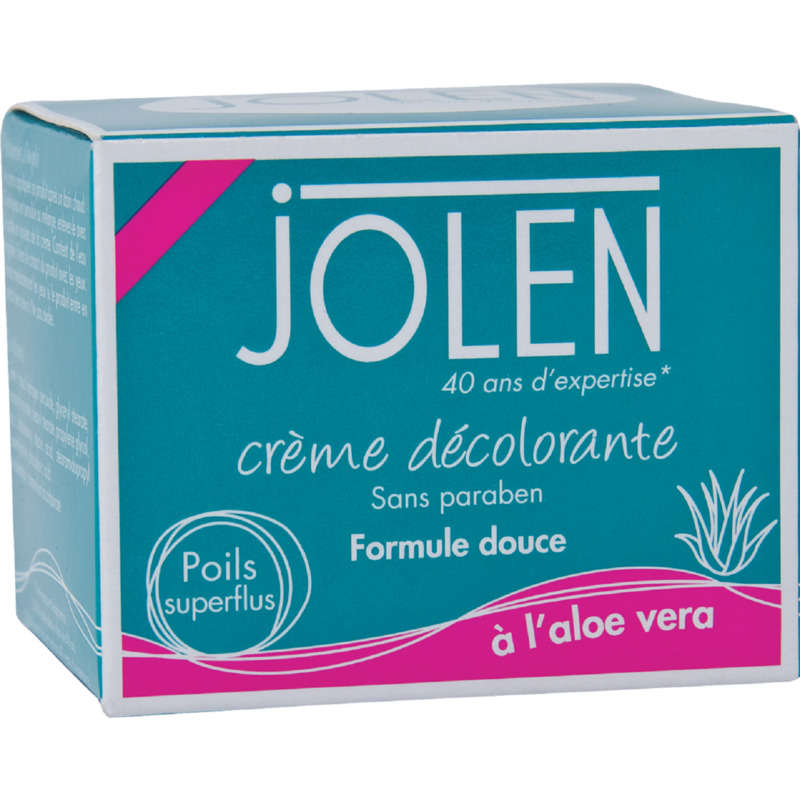 Jolen Crème décolorante à l'aloe vera poils superflus 30ml Jolen Crème décolorante à l'aloe vera poils superflus 30ml