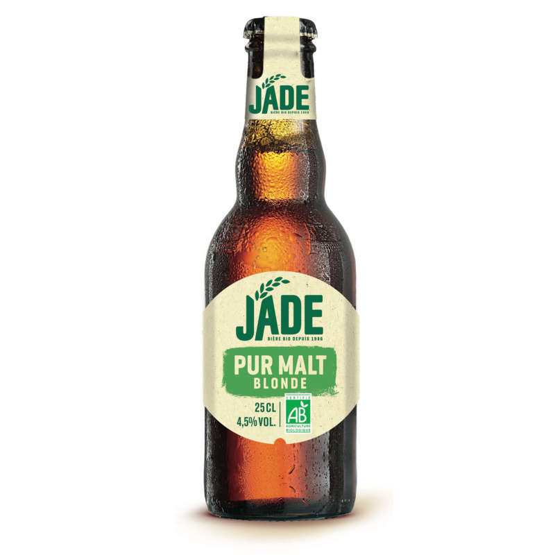 Jade Bière Blonde Bio Jade 4.5% 25Cl Jade Bière Blonde Bio Jade 4.5% 25Cl