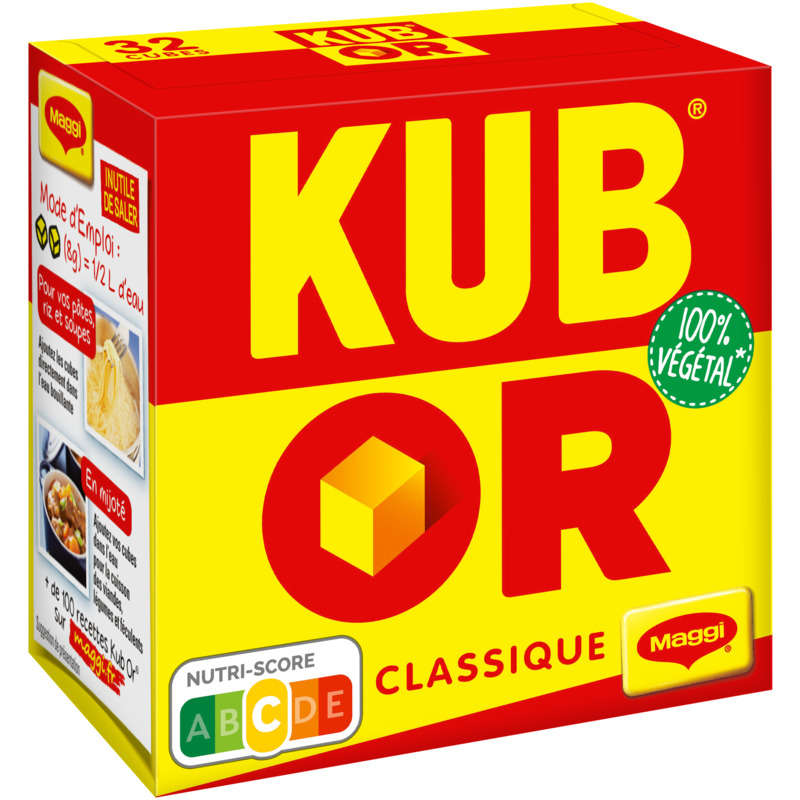Maggi Kub Or Bouillon Classique en cubes 128g Maggi Kub Or Bouillon Classique en cubes 128g
