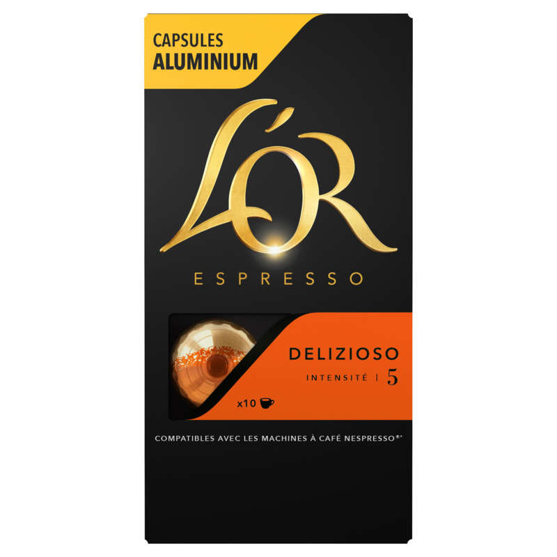 L'Or Espresso Café Delizioso intensité 5 x10 capsules 52g L'Or Espresso Café Delizioso intensité 5 x10 capsules 52g