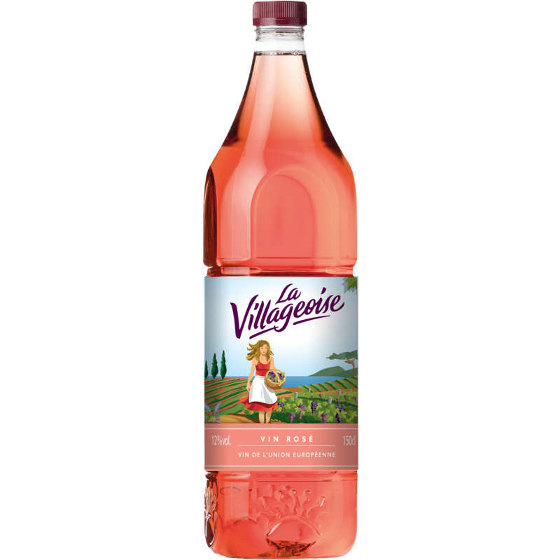 La Villageoise Vin De Table De La Communauté Européenne, Rosé 150cl La Villageoise Vin De Table De La Communauté Européenne, Rosé 150cl