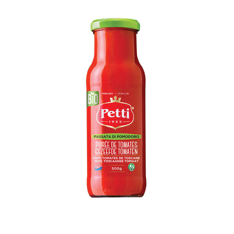 Petti Purée de Tomates Extra-fine Bio 500g Petti Purée de Tomates Extra-fine Bio 500g