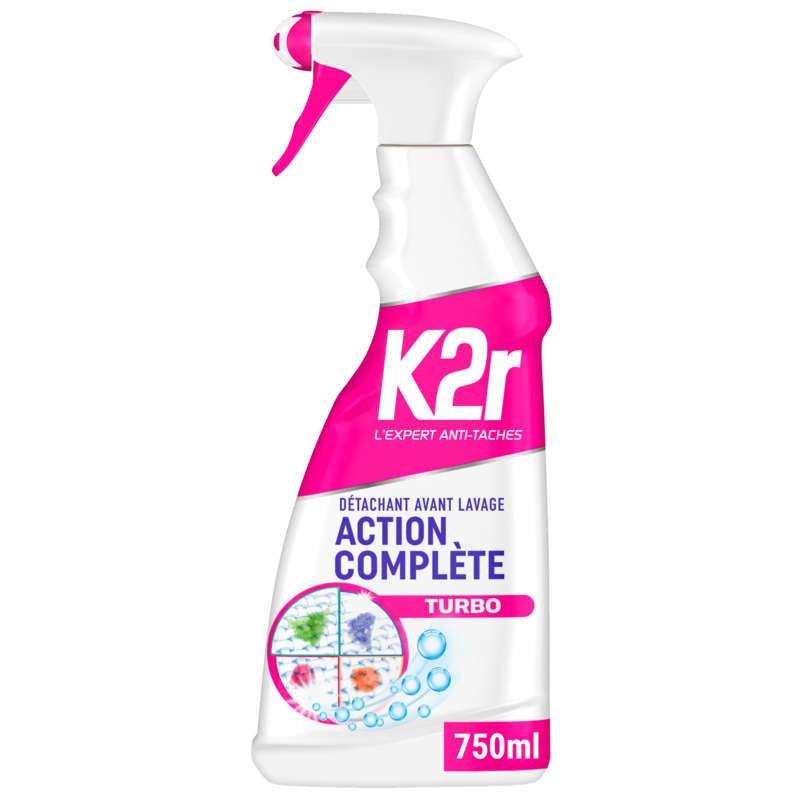 K2R Détachant Avant Lavage Action Complète 0,75L K2R Détachant Avant Lavage Action Complète 0,75L