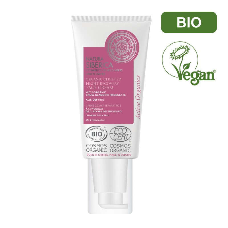 Natura Siberica Crème de Nuit Bio Réparatrice Jeunesse de la Peau à la Cladonia Des Neiges 50ml Natura Siberica Crème de Nuit Bio Réparatrice Jeunesse de la Peau à la Cladonia Des Neiges 50ml