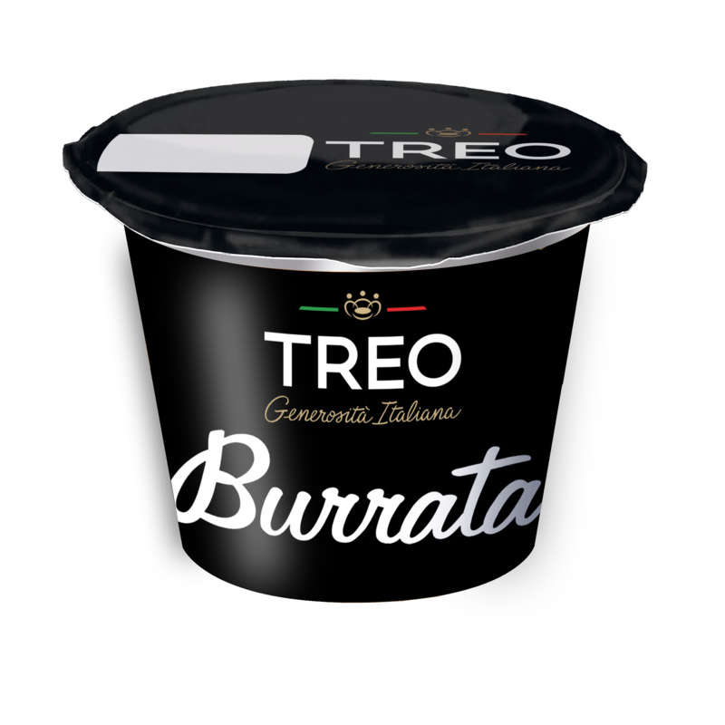 Treo Burrata Fromage Au Lait De Vache 125g Treo Burrata Fromage Au Lait De Vache 125g