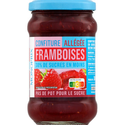 Monoprix Confiture Allégée Framboise 340g Monoprix Confiture Allégée Framboise 340g