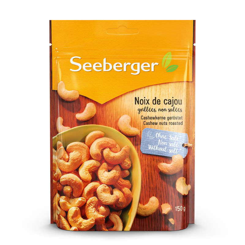 Seeberger Noix De Cajou Grillées, Non Salées 150g Seeberger Noix De Cajou Grillées, Non Salées 150g