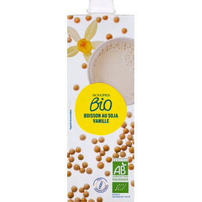 Monoprix Bio Boisson au Soja Vanille 1L Monoprix Bio Boisson au Soja Vanille 1L