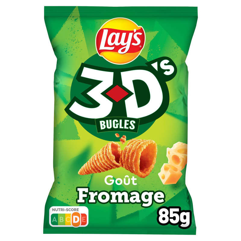 Lay's 3D's Bugles goût fromage 85g Lay's 3D's Bugles goût fromage 85g