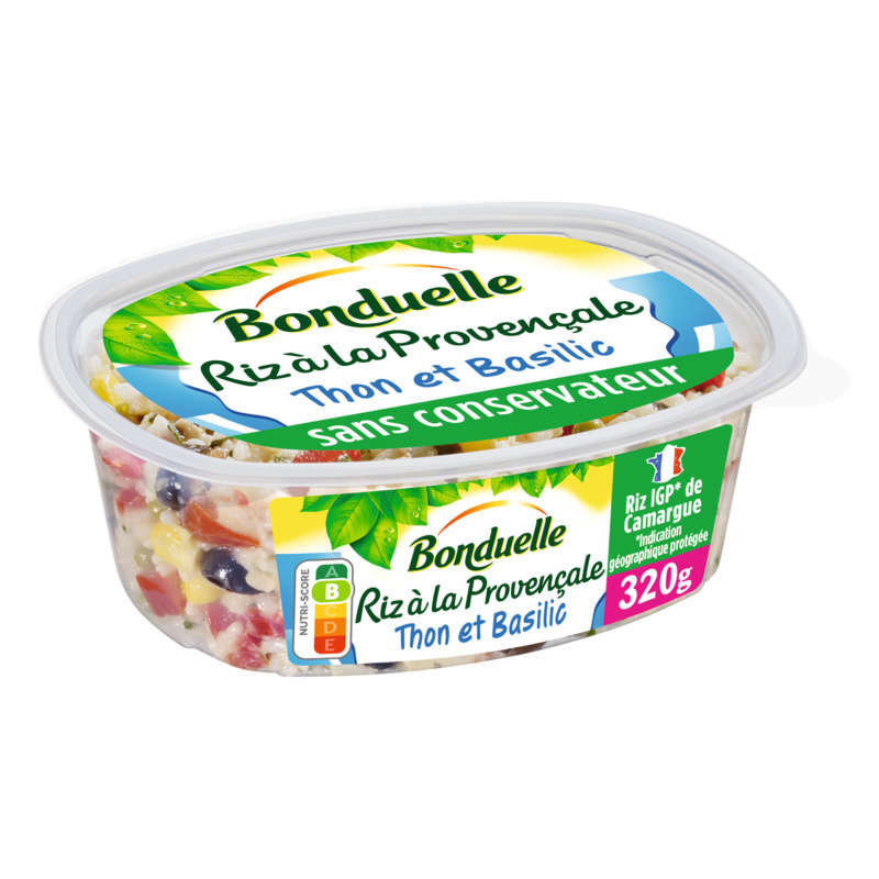 Bonduelle Riz à la provençale au Thon et basilic 320g Bonduelle Riz à la provençale au thon et basilic 320g