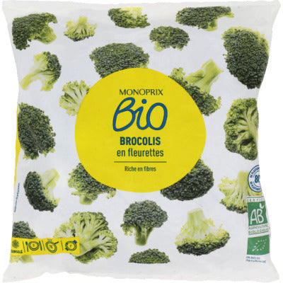 Monoprix Bio Brocolis Fleurettes 600g Monoprix Bio Brocolis Fleurettes 600g