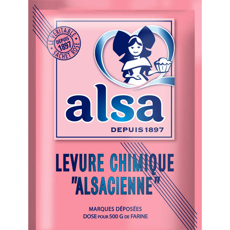 Alsa Levure Chimique Alsacienne 8 Sachets 88g Alsa Levure Chimique Alsacienne 8 Sachets 88g