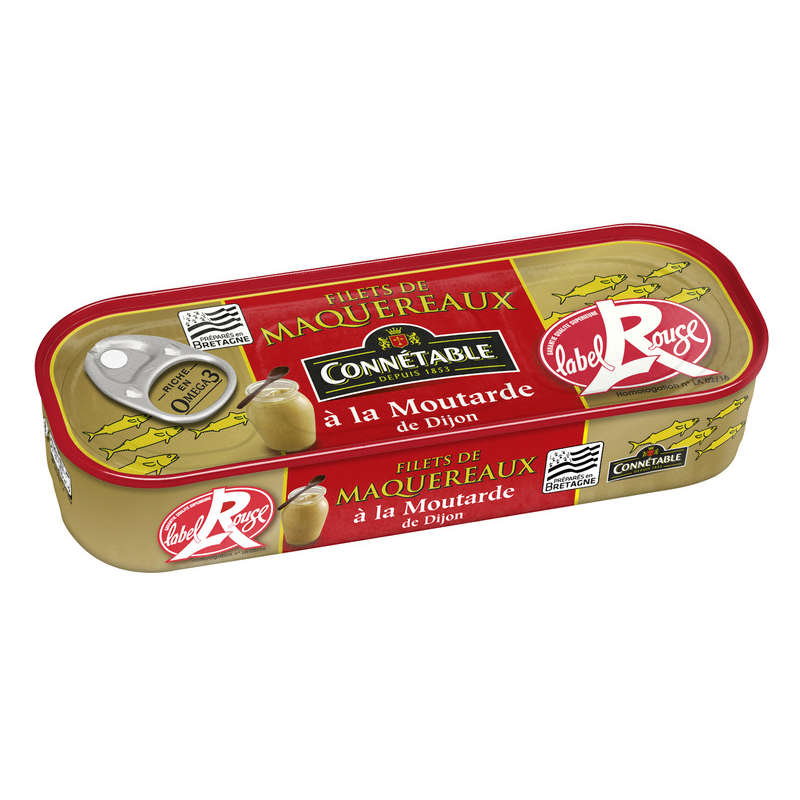 Connétable Filets De Maquereaux À La Moutarde De Dijon 169G Connétable Filets De Maquereaux À La Moutarde De Dijon 169G