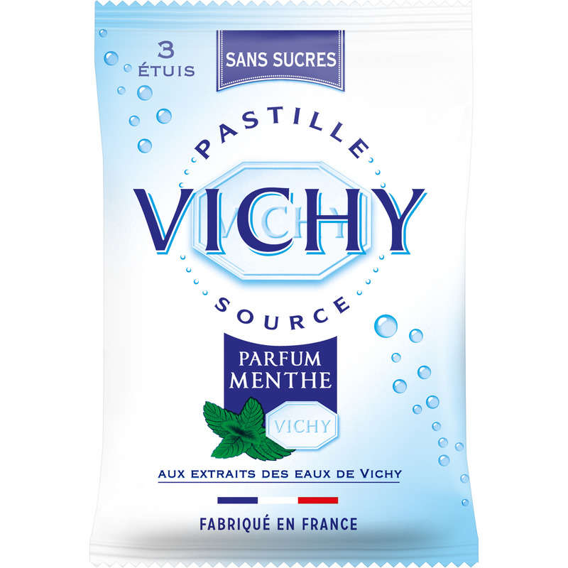 Pastille Vichy, Parfum Menthe, Sans Sucres 19G Pastille Vichy, Parfum Menthe, Sans Sucres 19G