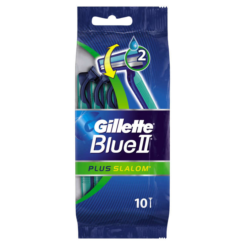 Gillette Rasoirs Jetables Blue Ii Plus Slalom x10 Gillette Rasoirs Jetables Blue Ii Plus Slalom x10