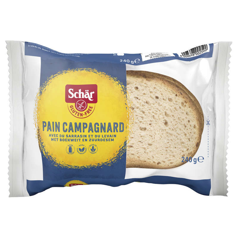 Schär Pain Campagnard Sans Gluten 240G Schär Pain Campagnard Sans Gluten 240G