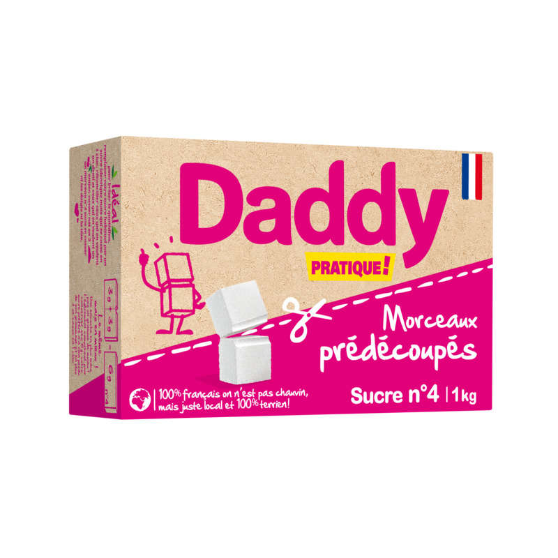 Daddy sucre en morceaux N°4 1kg Daddy sucre en morceaux N°4 1kg