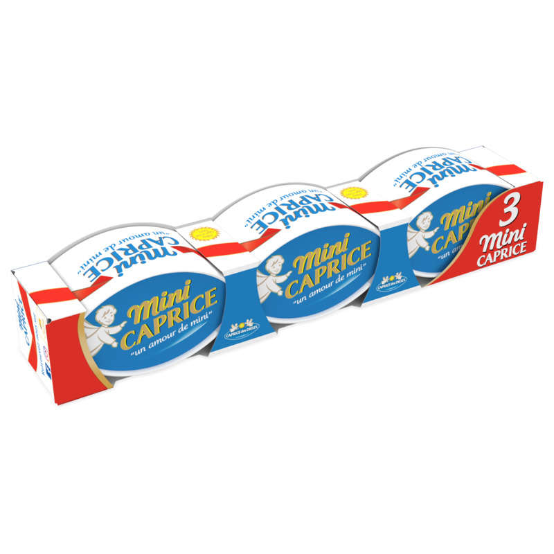 Caprice Des Dieux Mini Fromage À Pâtes Molle x3 Boîtes 150g Caprice Des Dieux Mini Fromage À Pâtes Molle x3 Boîtes 150g