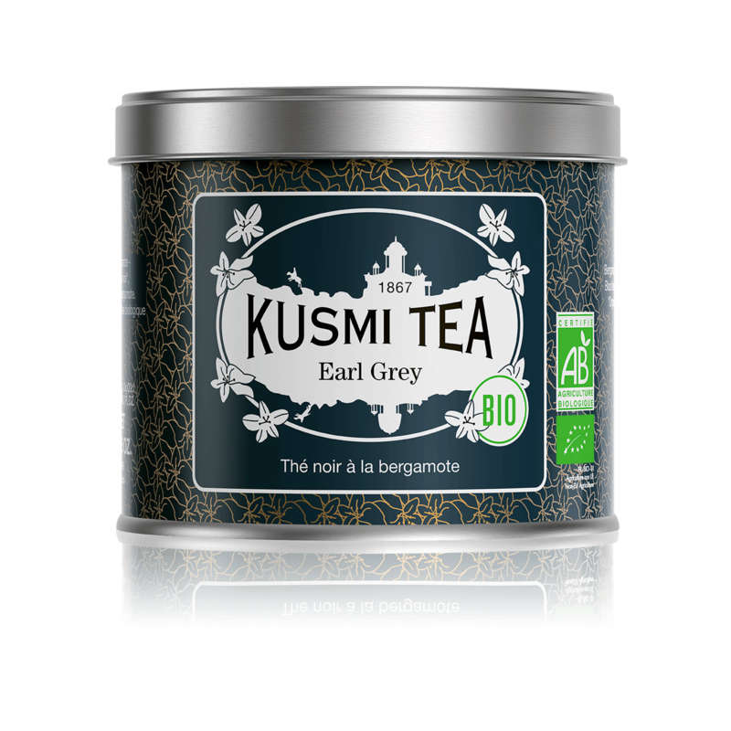 Kusmi Tea Thé Earl Grey Bio Boîte Metal 100g Kusmi Tea Thé Earl Grey Bio Boîte Metal 100g