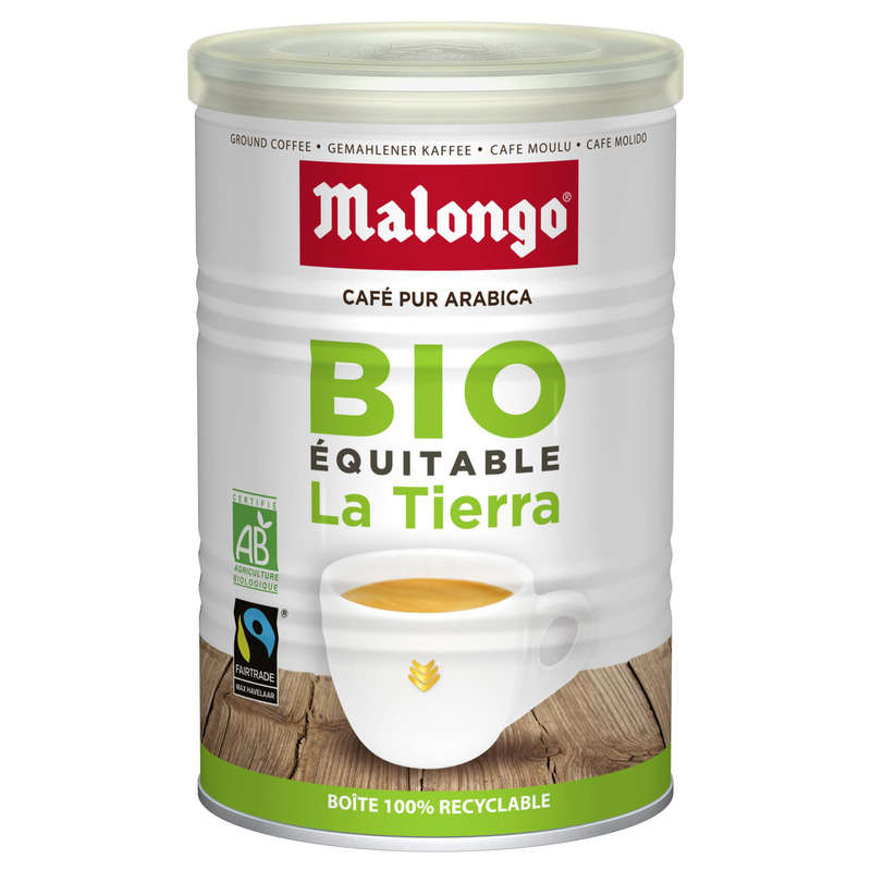 Malongo Café Pur Arabica Bio Equitable La Tierra 250g Malongo Café Pur Arabica Bio Equitable La Tierra 250G