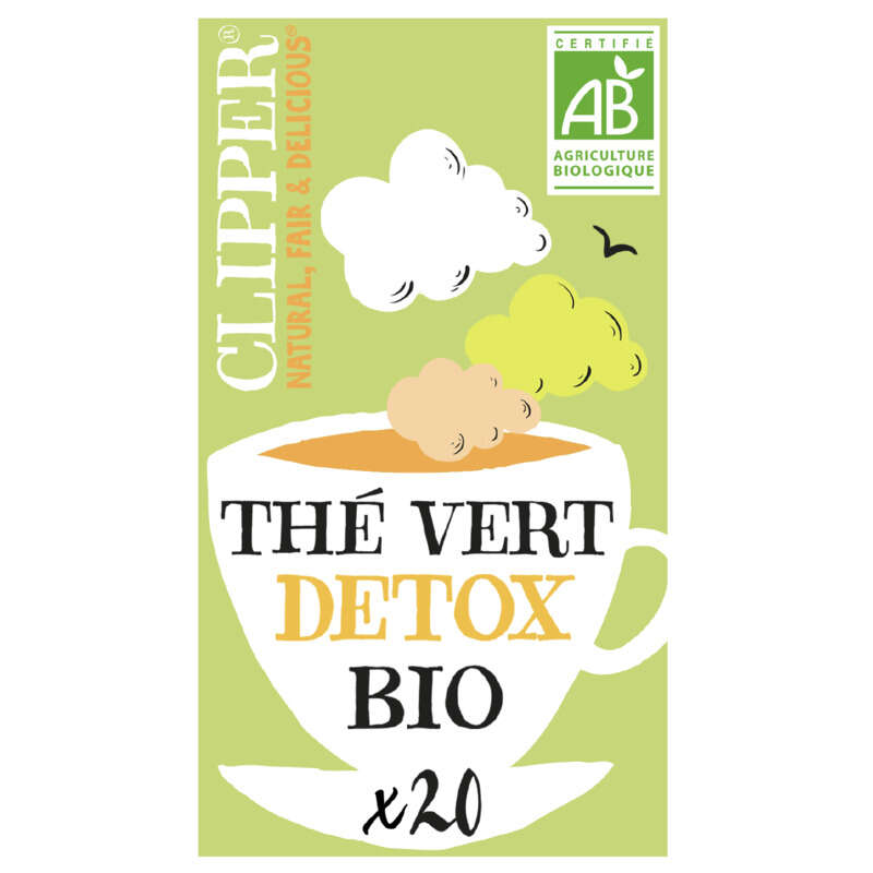 Clipper Thé Vert Détox Bio Fleur De Sureau, Fenouil & Agrumes 40g Clipper Thé Vert Détox Bio Fleur De Sureau, Fenouil & Agrumes 40g