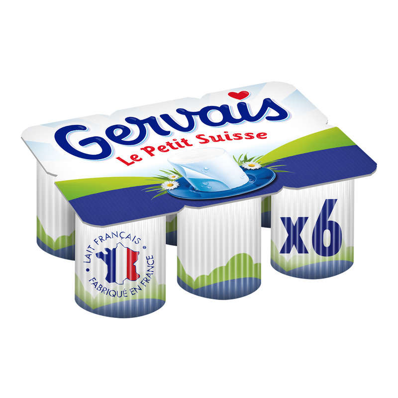 Gervais Petits Suisses Nature 9.5% Mg 6x60g Gervais Petits Suisses Nature 9.5% Mg 6x60g