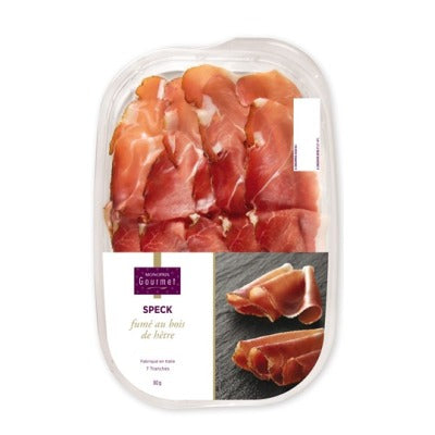 Monoprix Gourmet Speck fumé au bois de hêtre 80g Monoprix Gourmet Speck fumé au bois de hêtre 80g