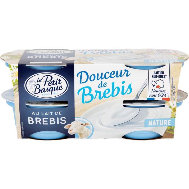 Le Petit Basque Douceur De Brebis Nature 4x100g Le Petit Basque Douceur De Brebis Nature 4x100g