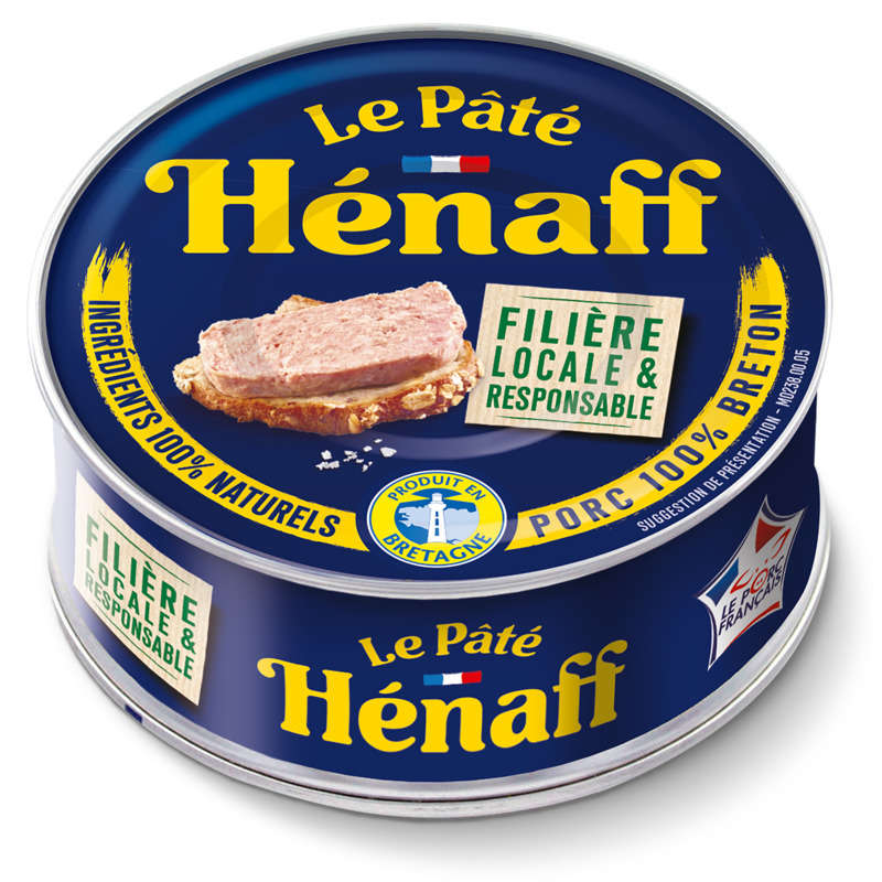Hénaff Pâté Pur Porc Avec Filets Et Jambons 78g Hénaff Pâté Pur Porc Avec Filets Et Jambons 78g