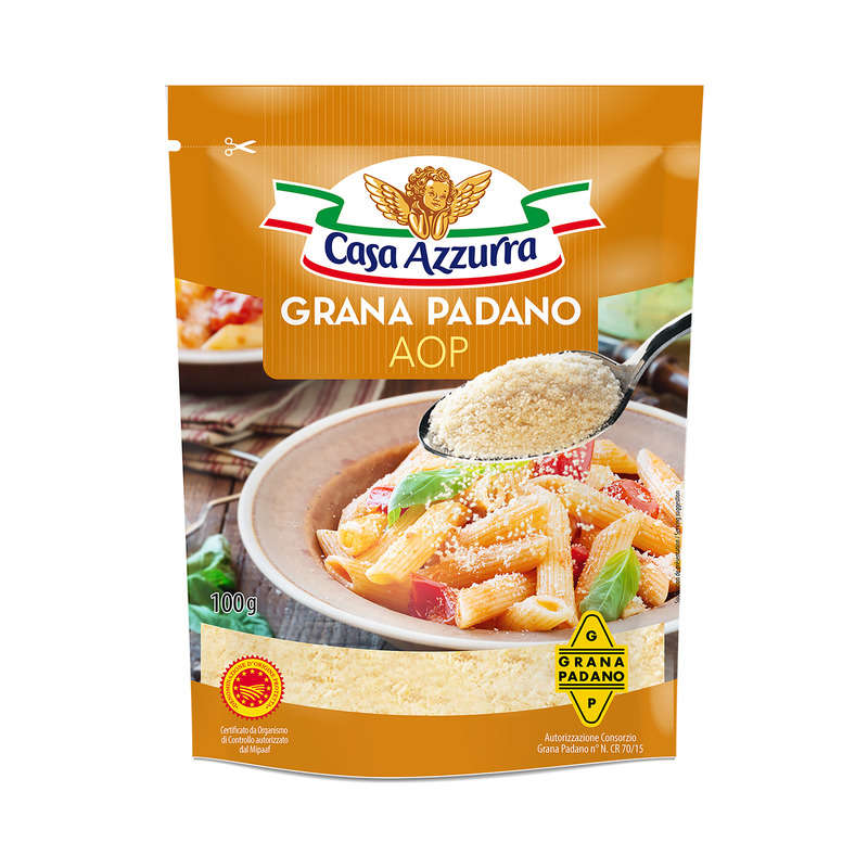 Casa Azzurra Fromage Grana Padano Aop 100g Casa Azzurra Fromage Grana Padano Aop 100g
