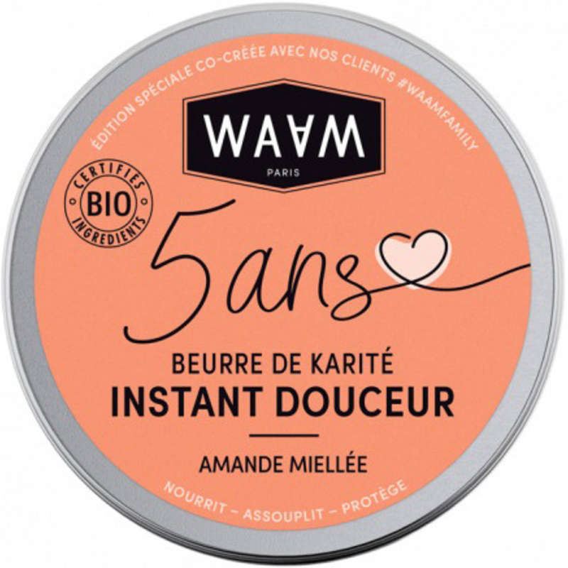 Waam Beurre de Karité Amande Miellée 100ml Waam Beurre de Karité Amande Miellée 100ml