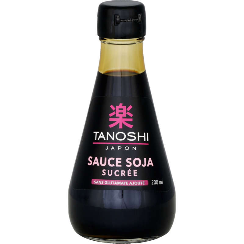 Tanoshi Japon Sauce Soja Sucrée Sans Glutamate Ajouté 200ml Tanoshi Japon Sauce Soja Sucrée Sans Glutamate Ajouté 200ml