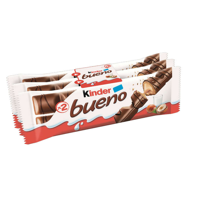 Kinder Bueno Barres Chocolatées Au Lait Et Aux Noisettes 129g Kinder Bueno Barres Chocolatées Au Lait Et Aux Noisettes 129g